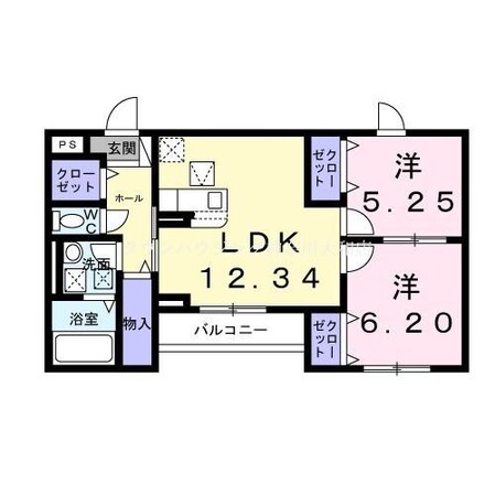 ニューエブリーの物件間取画像